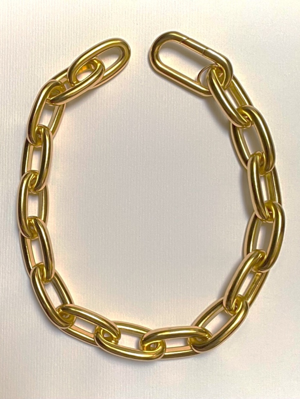 J. Crew Metallic Chainlink Necklace - Picture 2 of 5